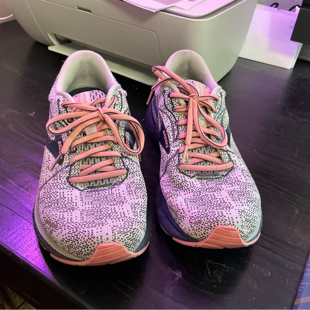 Brooks Pink and Gray Adrenaline Series Shoes